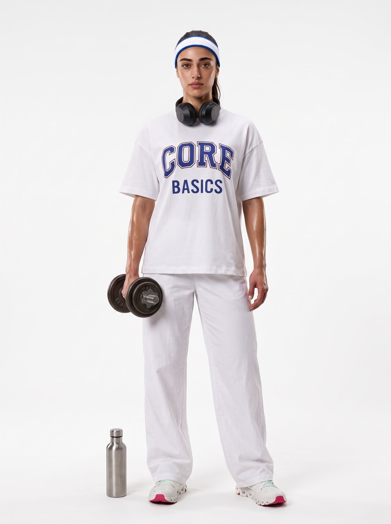 White Core Short Sleeves Tee