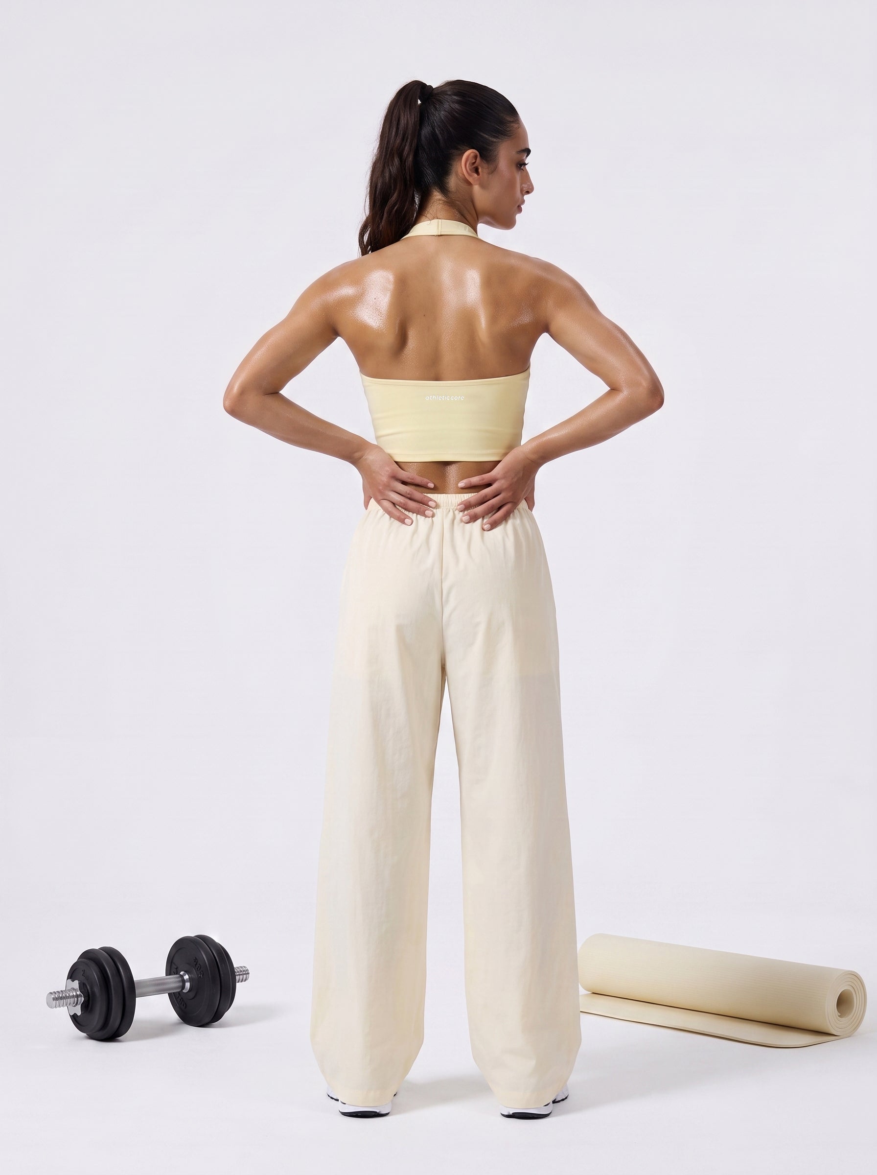 Butter Yellow Training Flair Pants