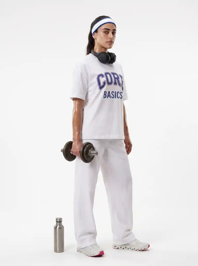 White Core Short Sleeves Tee