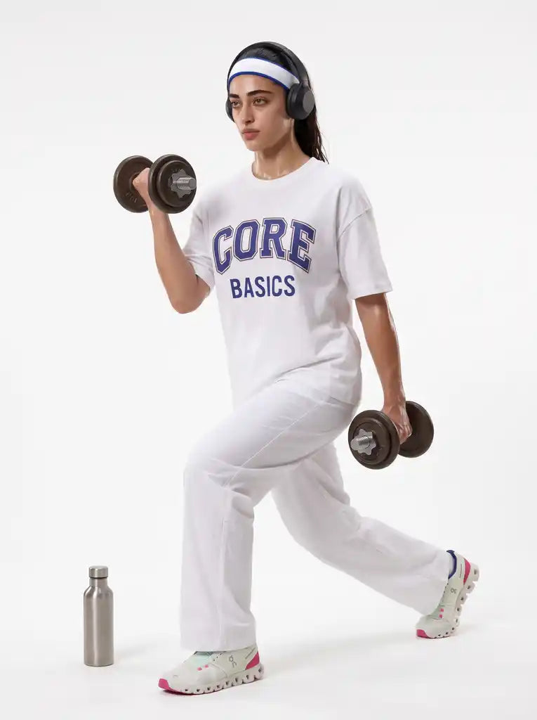 White Core Short Sleeves Tee
