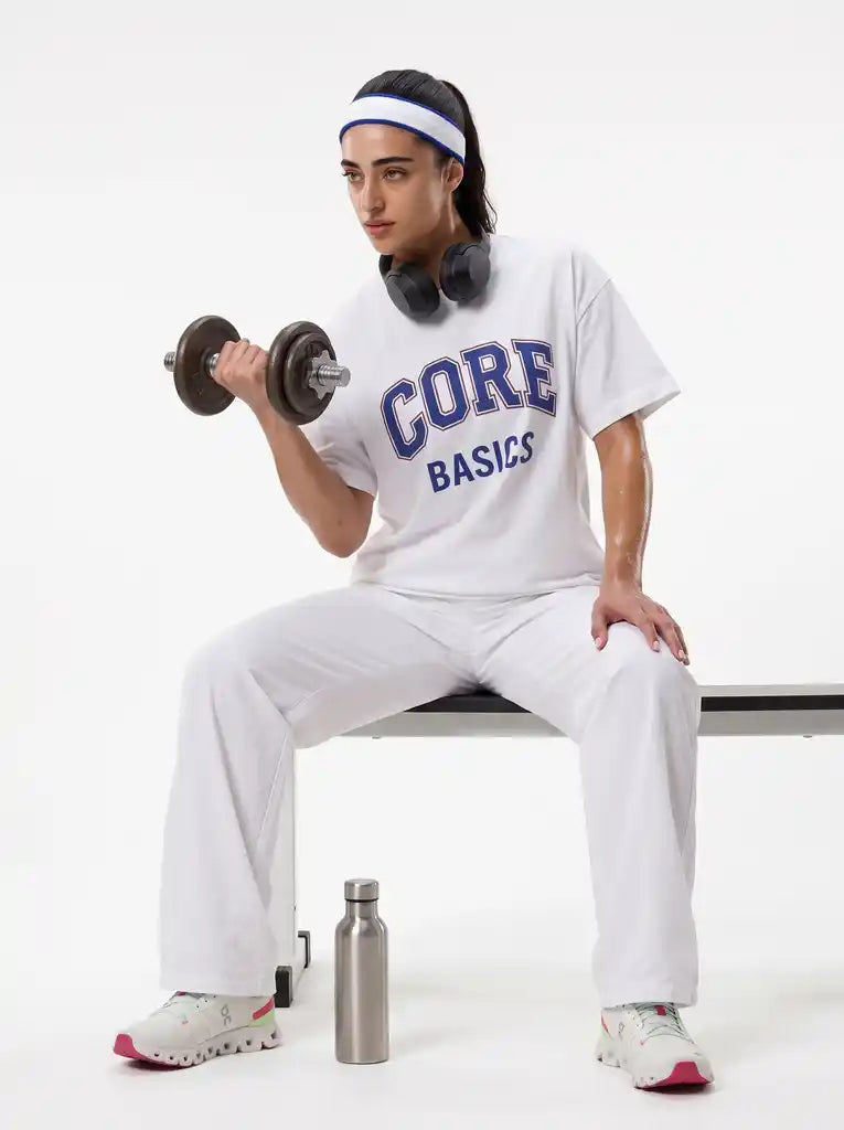 White Core Short Sleeves Tee