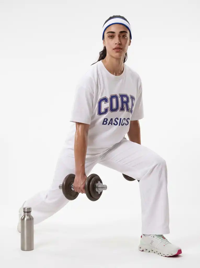 White Core Short Sleeves Tee